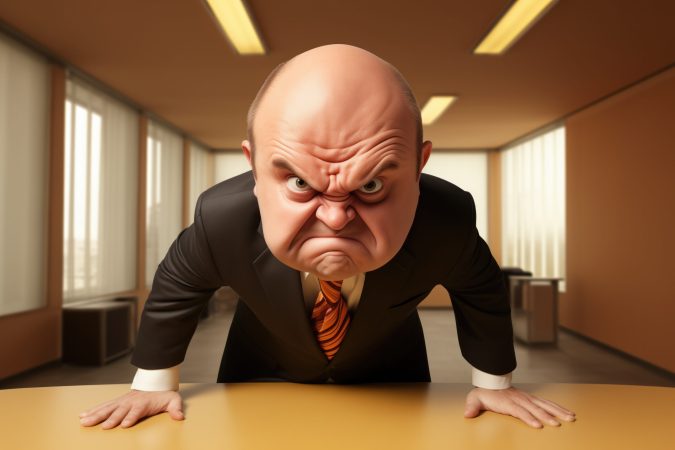 Angry Boss Funny Picture